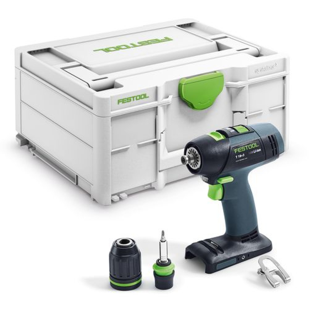 Festool Аккумуляторная дрель-шуруповёрт T 18+3-Basic