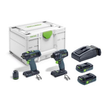 Акумуляторний імпульсний дриль-шуруповерт TID 18 C 3,1-Set T18 Festool